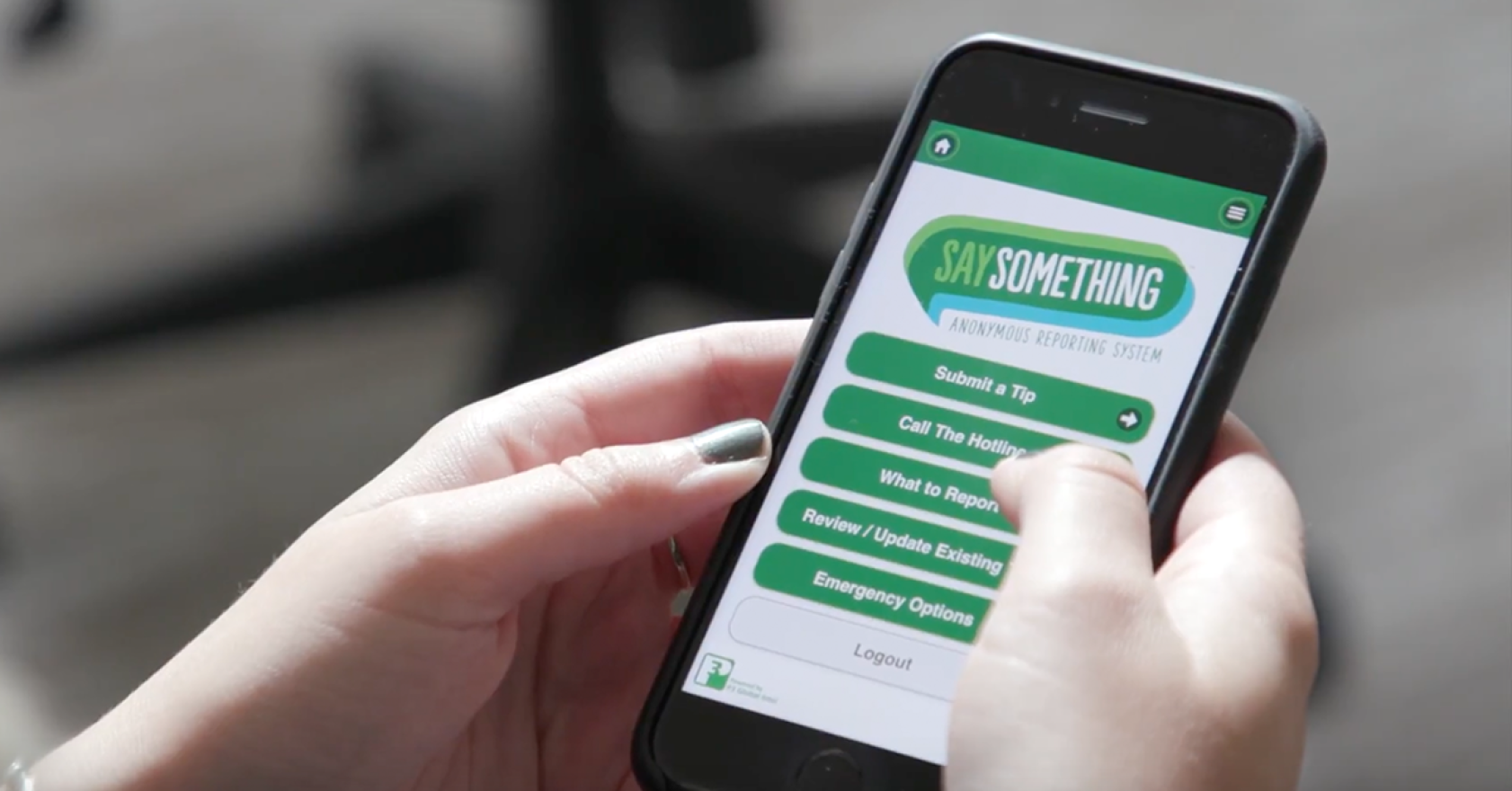 A free app called "Say Something" is available for students at participating schools across the nation.